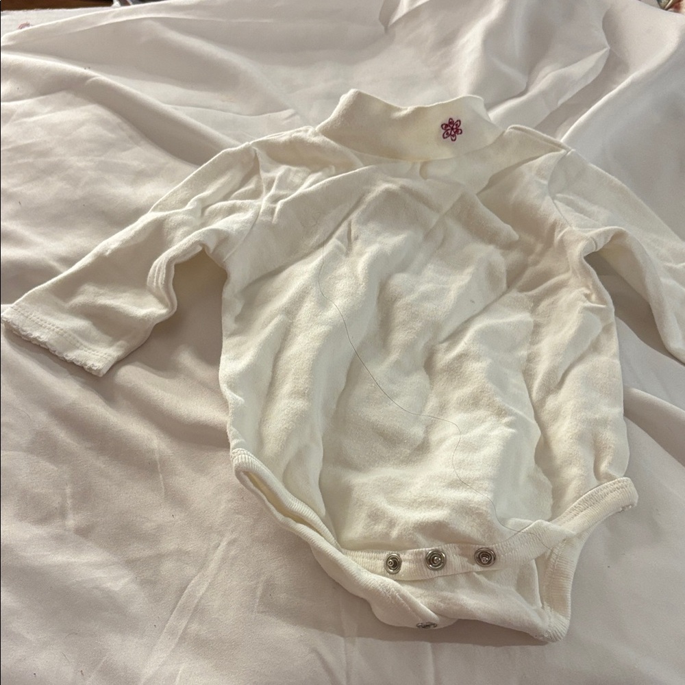 Small Wonders Baby Bodysuit with Floral Accent 6-9 months